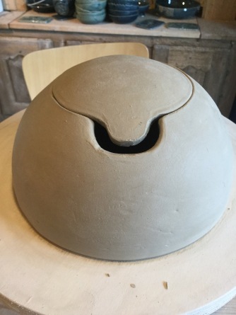 créer une boite sphérique en poterie