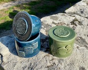 poterie toramur Beurrier bleu et vert